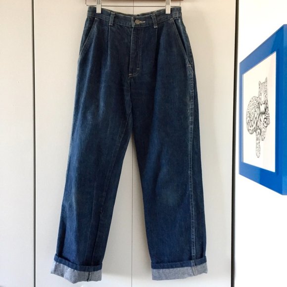 Oscar de la Renta - Vintage Pleated Jeans - 26 - Picture 3 of 6